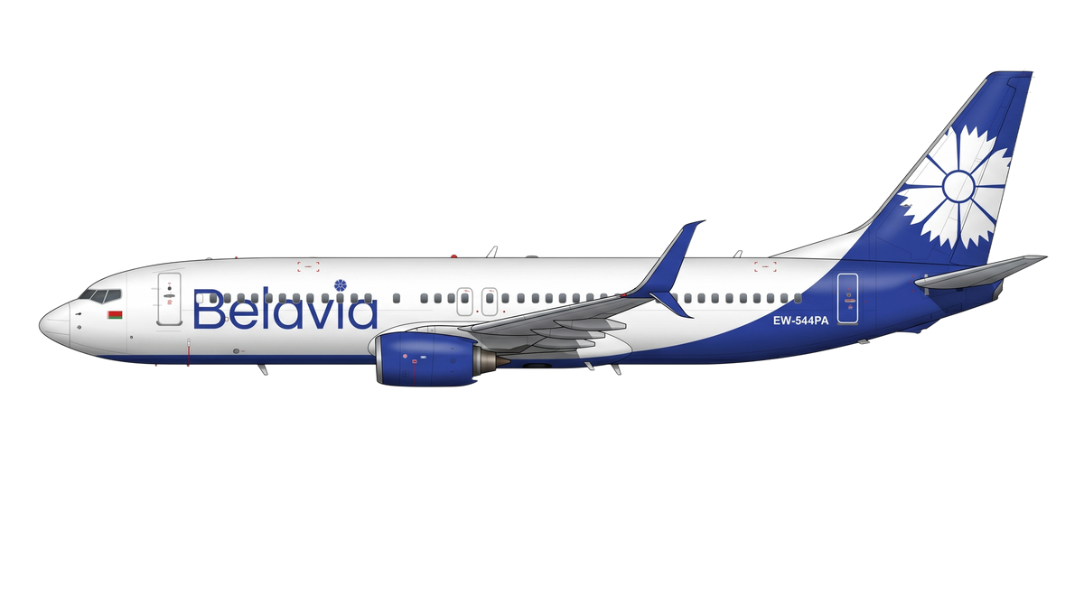Belavia - Belarusian Airlines Boeing 737 NG livery