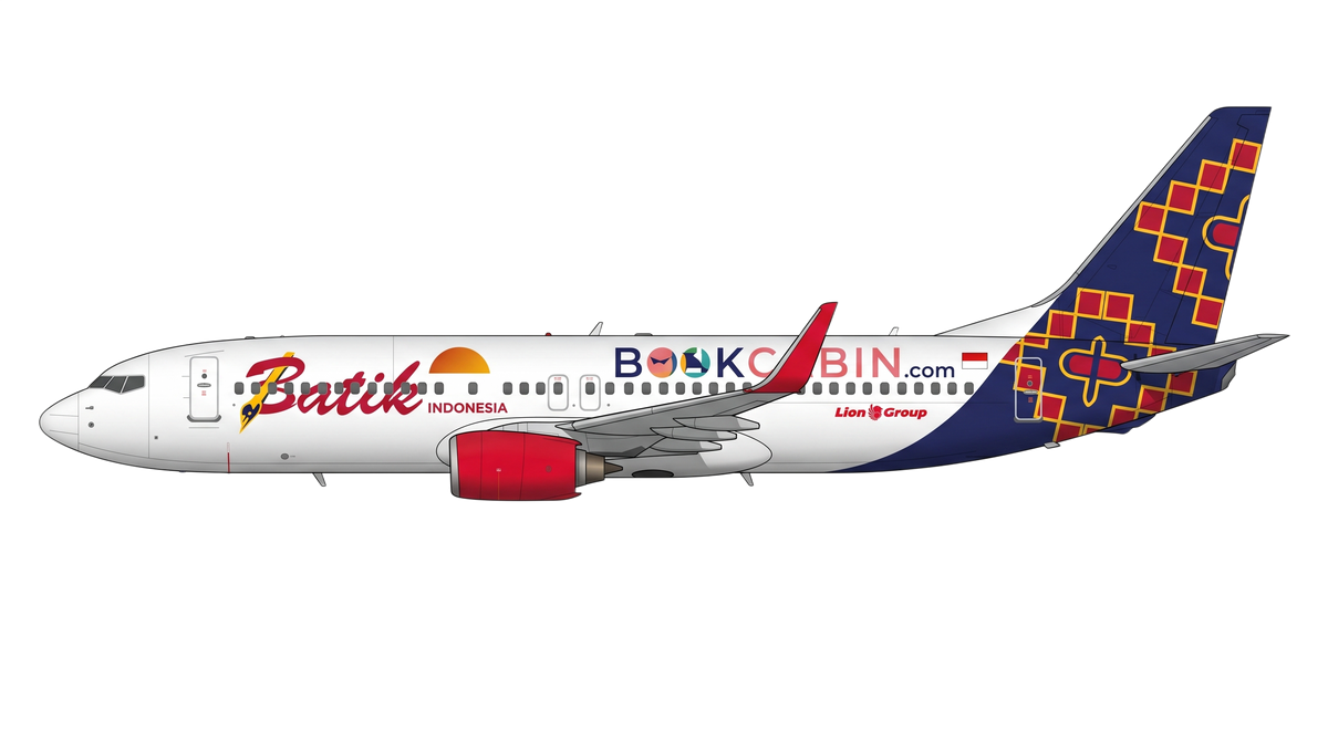 Batik Air Boeing 737 NG livery