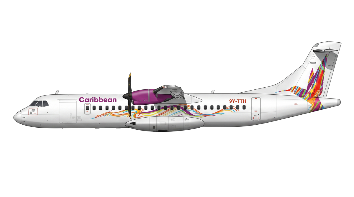 Caribbean Airlines ATR 42/72 livery
