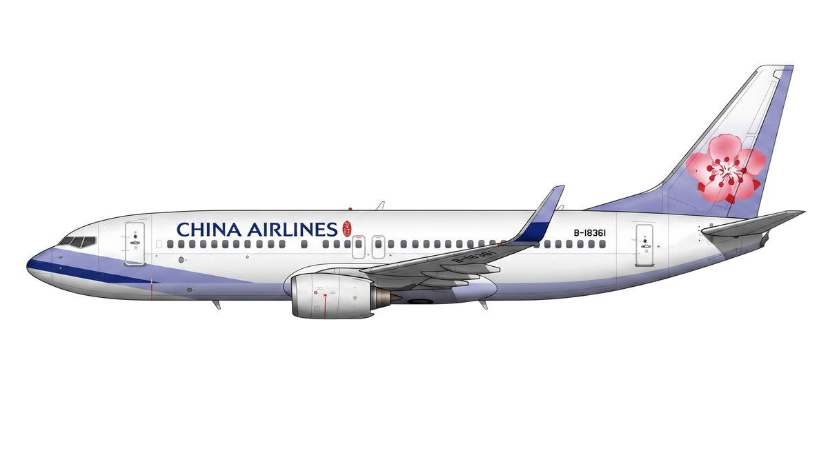 China Airlines Boeing 737 NG livery