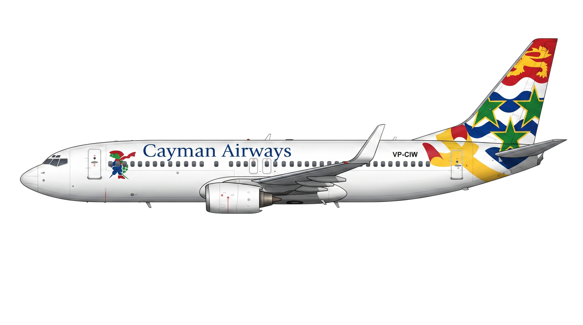 Cayman Airways Limited Boeing 737 Classic livery