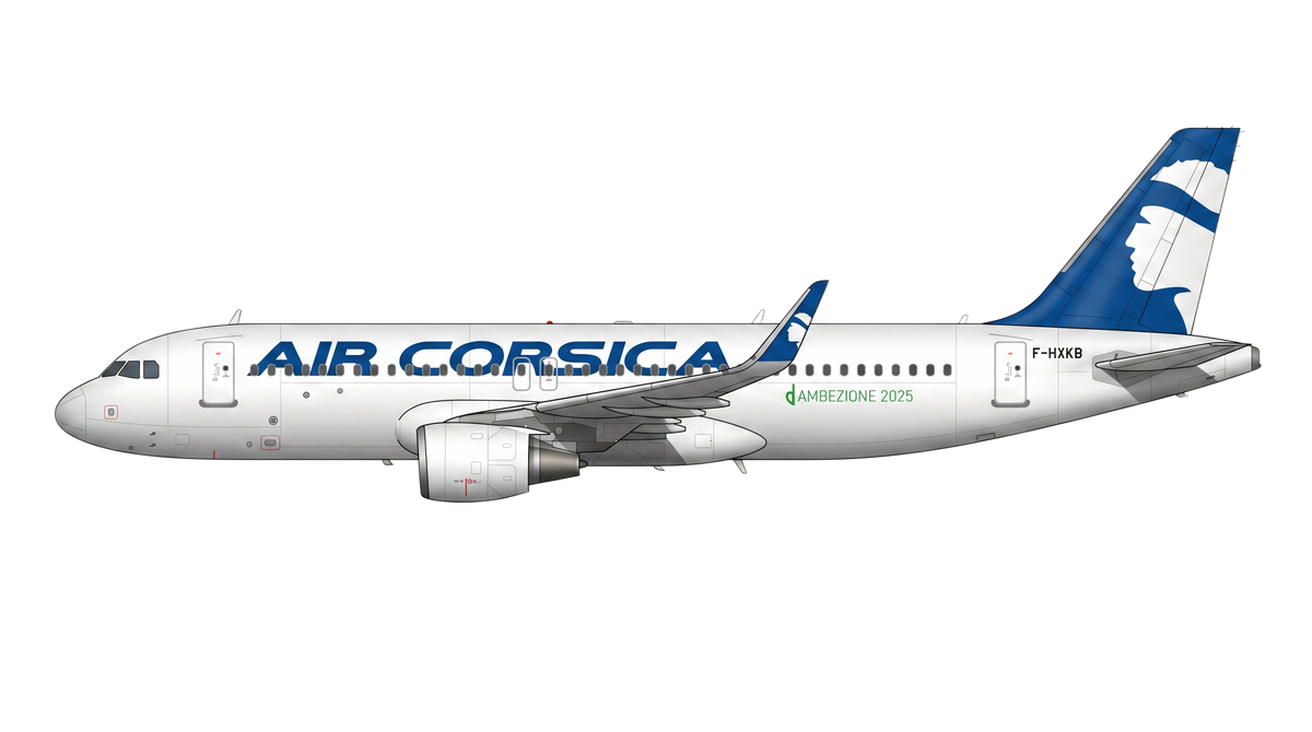 Air Corsica Airbus A318/A319/A32 livery