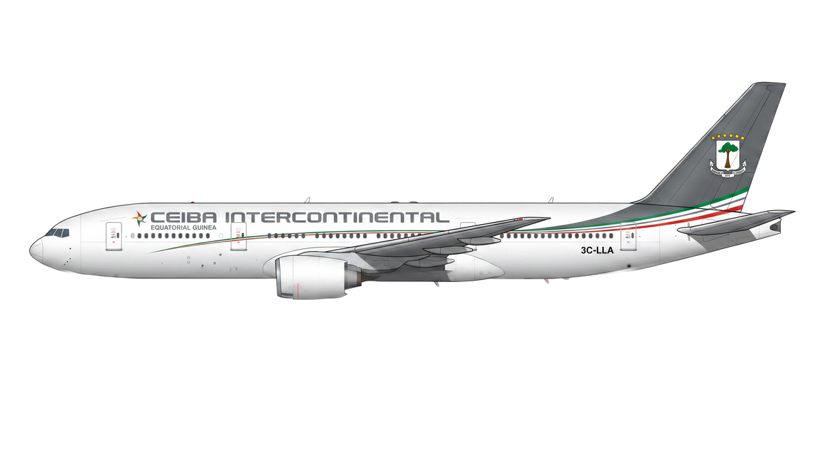Ceiba Intercontinental Boeing 777 livery