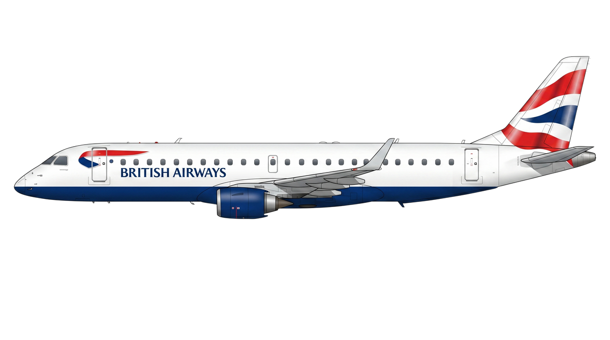 BA Cityflyer Limited Embraer EMB-190/EMB livery