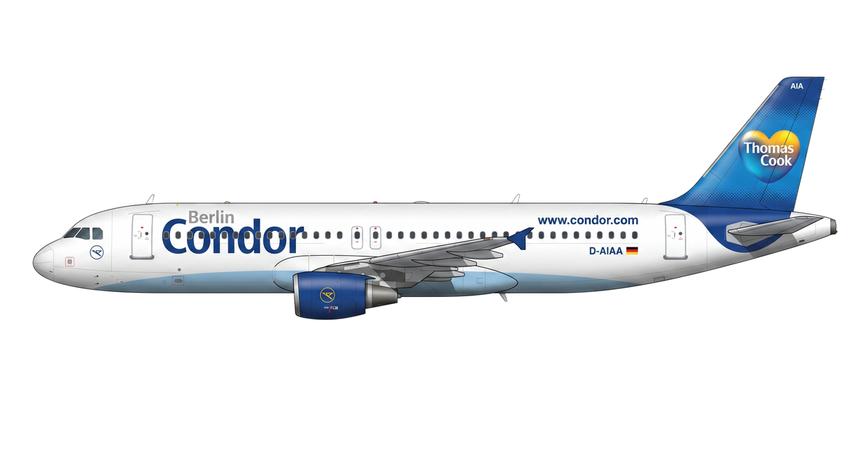 Condor Airbus A318/A319/A32 livery