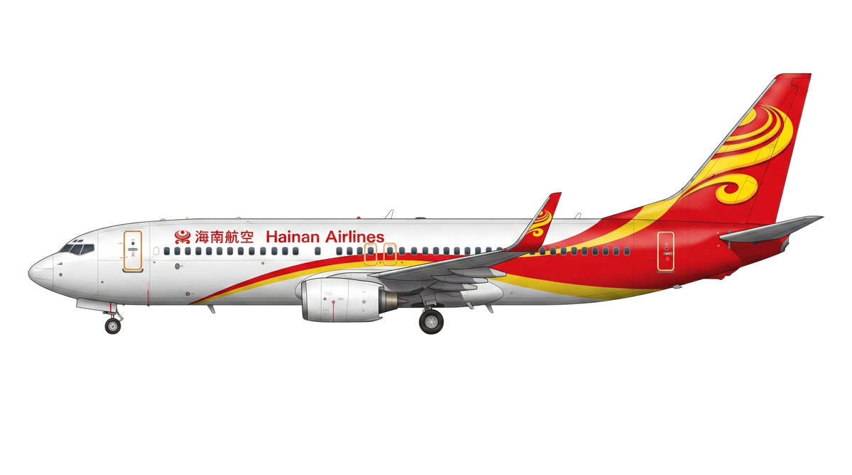 Hainan Airlines Boeing 737 NG livery