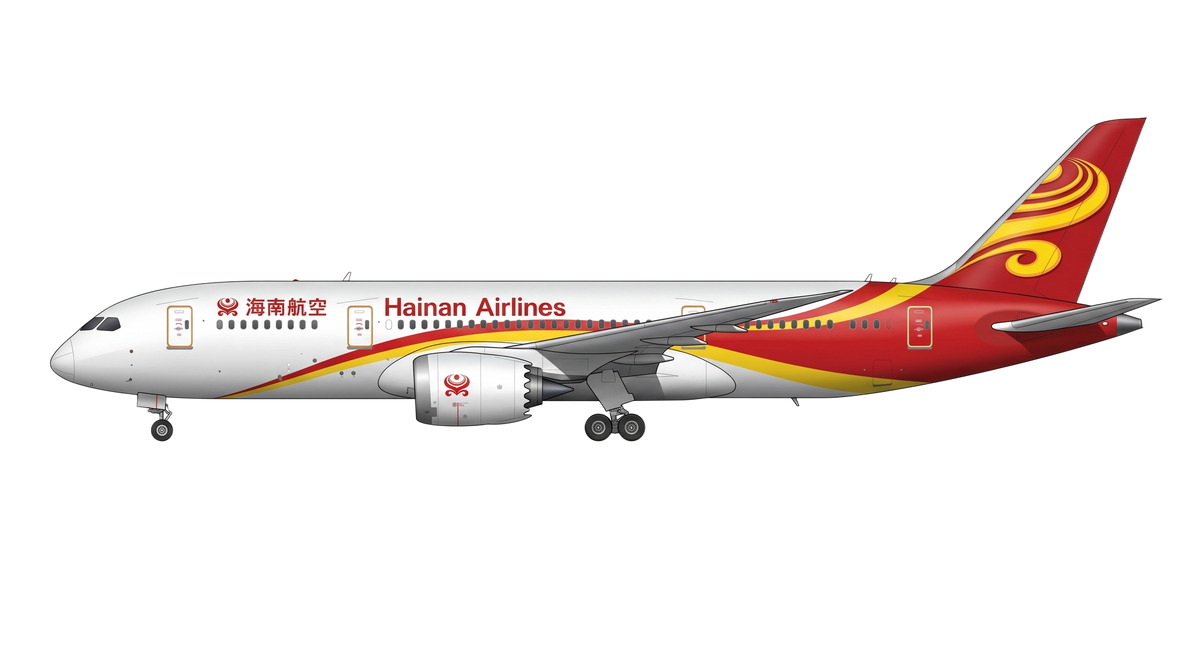 Hainan Airlines Boeing 787 livery