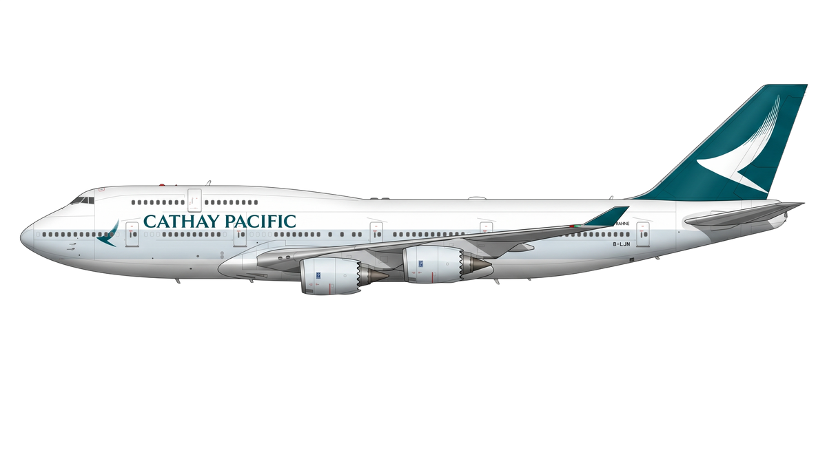 Cathay Pacific Boeing 747 livery