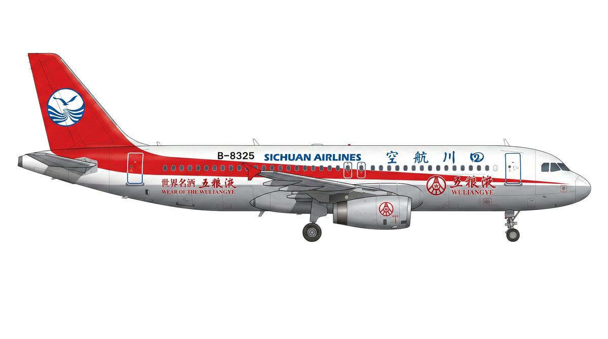Sichuan Airlines Airbus A318/A319/A32 livery