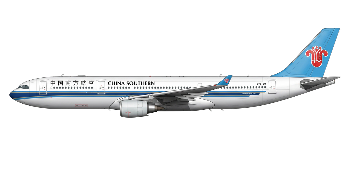 China Southern Airlines Airbus A330/A340 livery