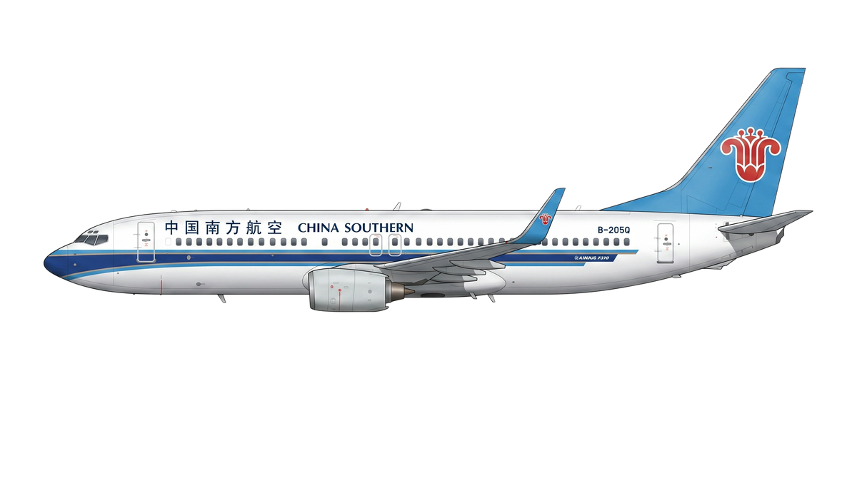 China Southern Airlines Boeing 737 NG livery