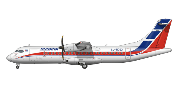 Cubana ATR 42/72 livery
