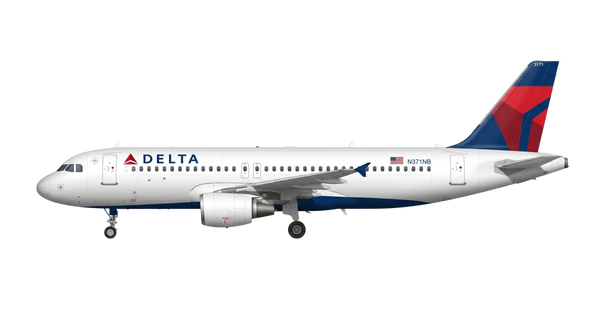 Delta Air Lines Airbus A318/A319/A32 livery