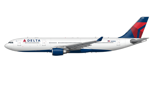 Delta Air Lines Airbus A330/A340 livery