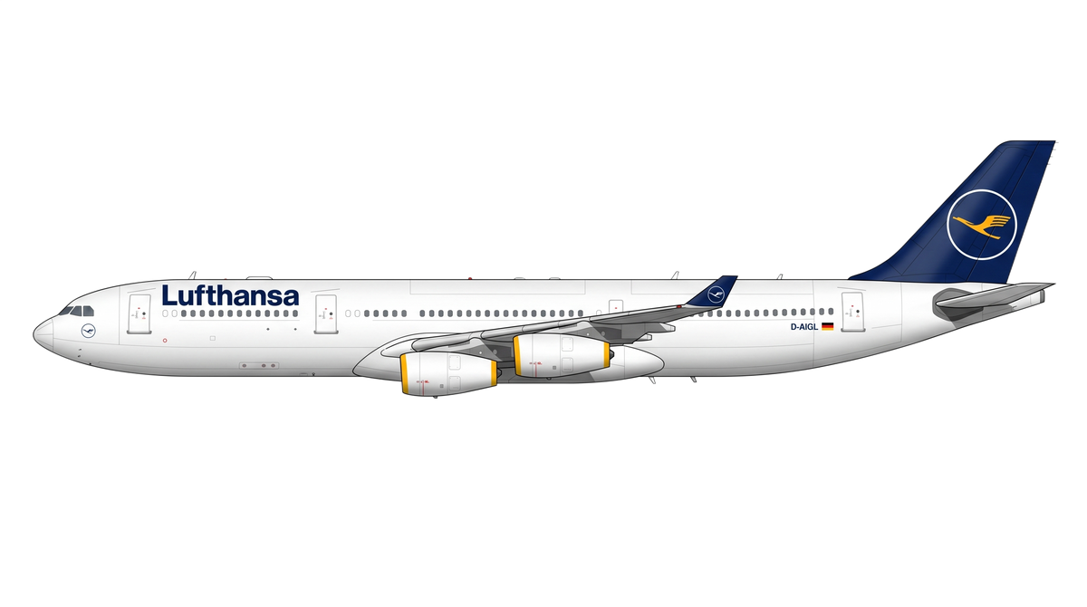 Lufthansa Airbus A330/A340 livery