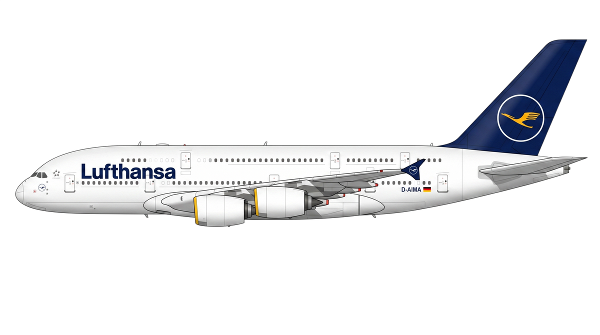 Lufthansa Airbus A380 livery