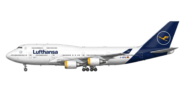 Lufthansa Boeing 747 livery