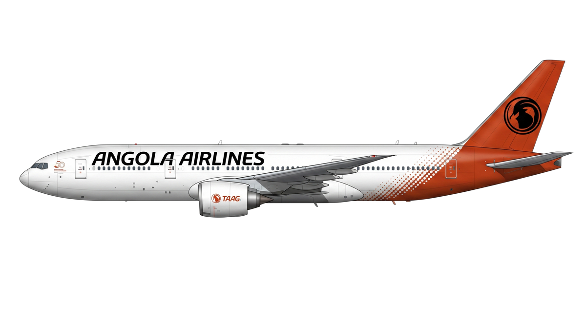 TAAG - Angola Airlines Boeing 777 livery