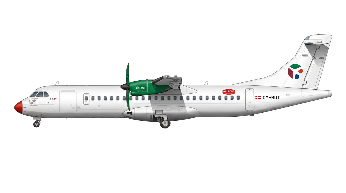 Danish Air Transport ATR 42/72 livery