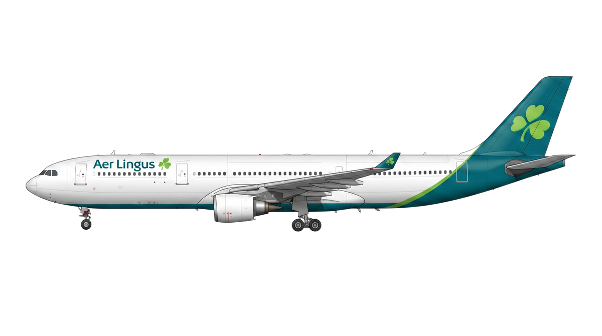 Aer Lingus Airbus A330/A340 livery