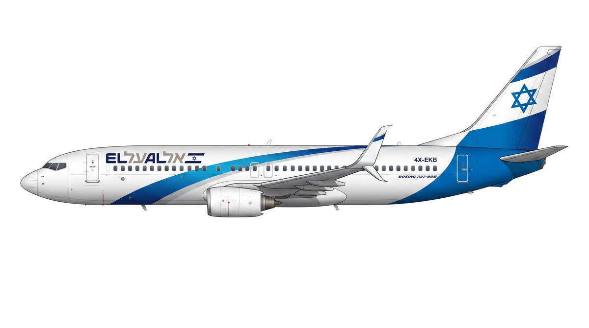 EL AL Boeing 737 NG livery