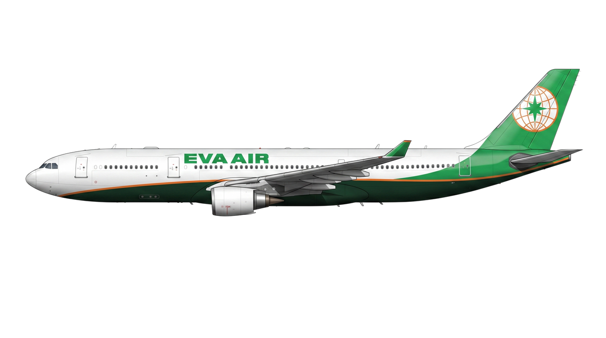 EVA Air Airbus A330/A340 livery