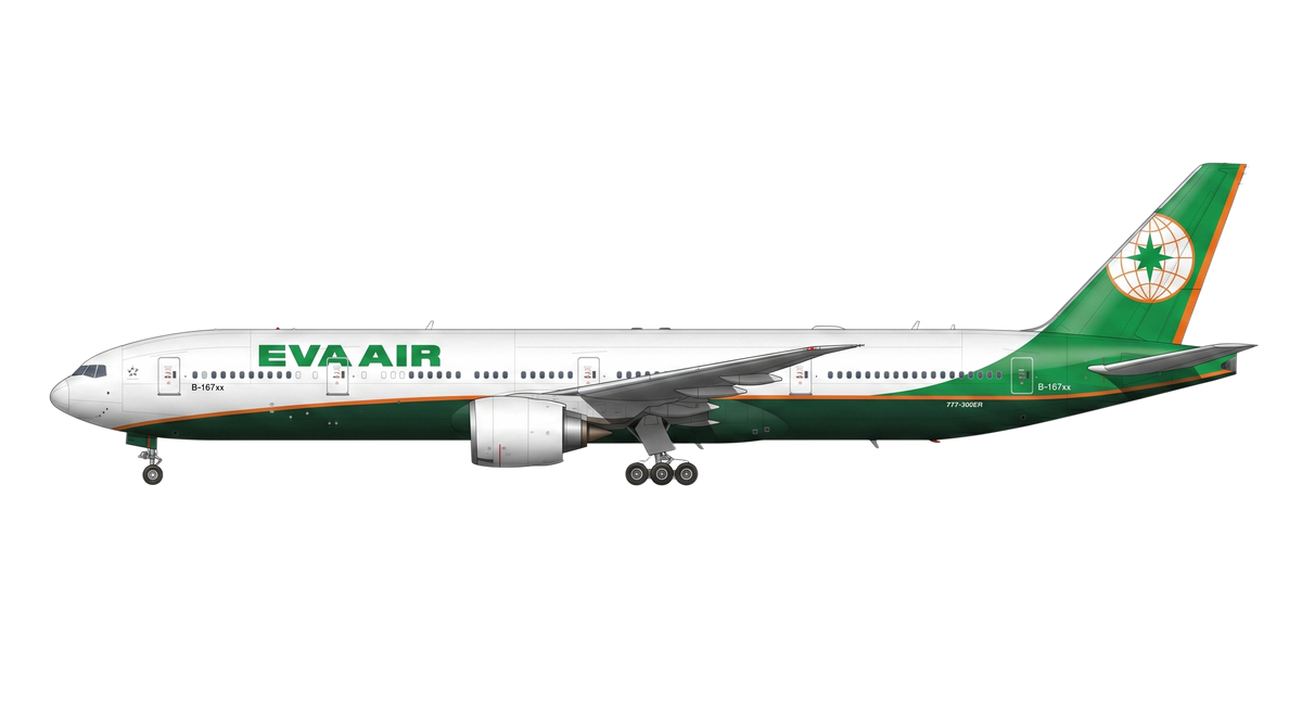 EVA Air Boeing 777 livery