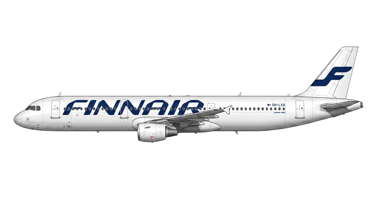 Finnair Airbus A318/A319/A32 livery