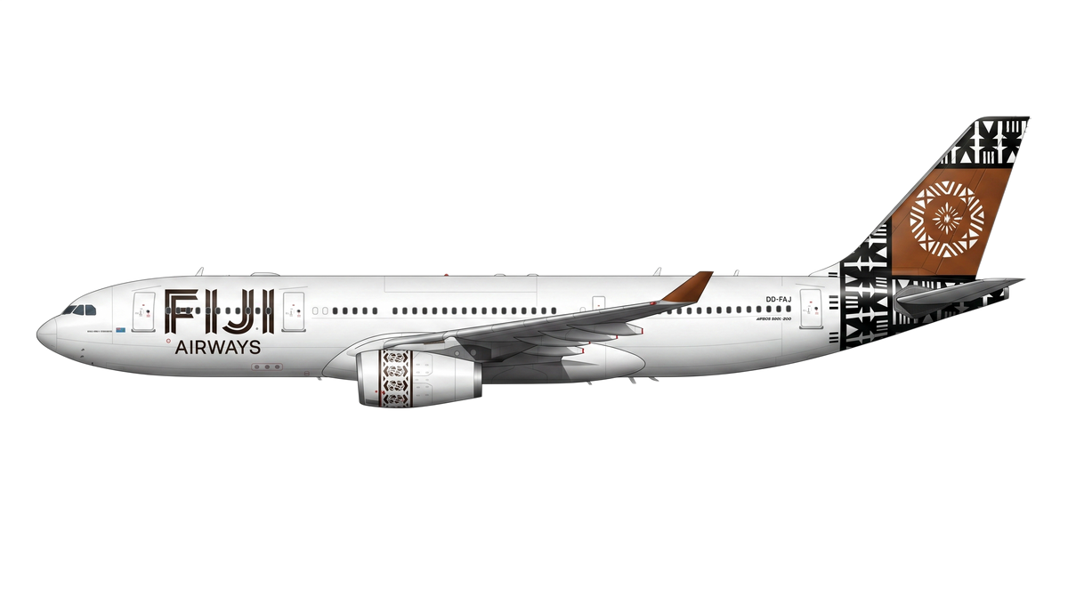 Fiji Airways Airbus A330/A340 livery