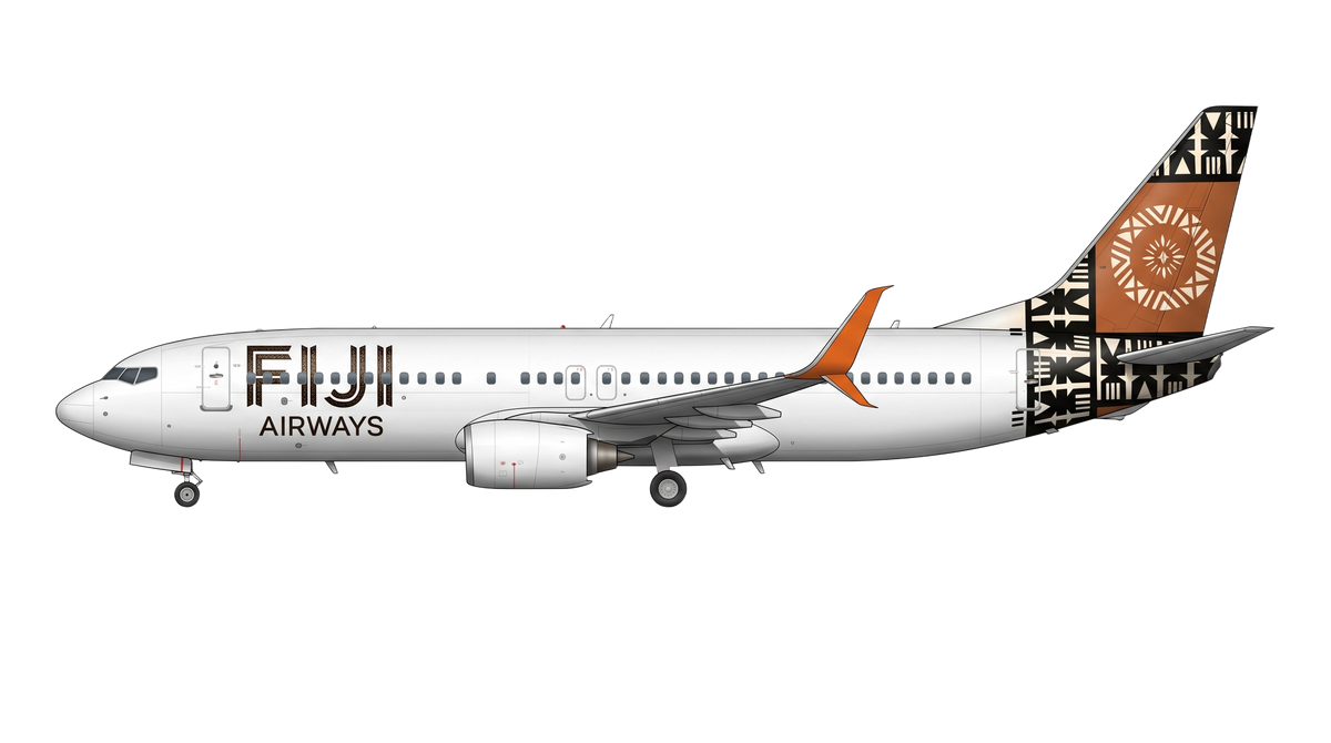 Fiji Airways Boeing 737 NG livery