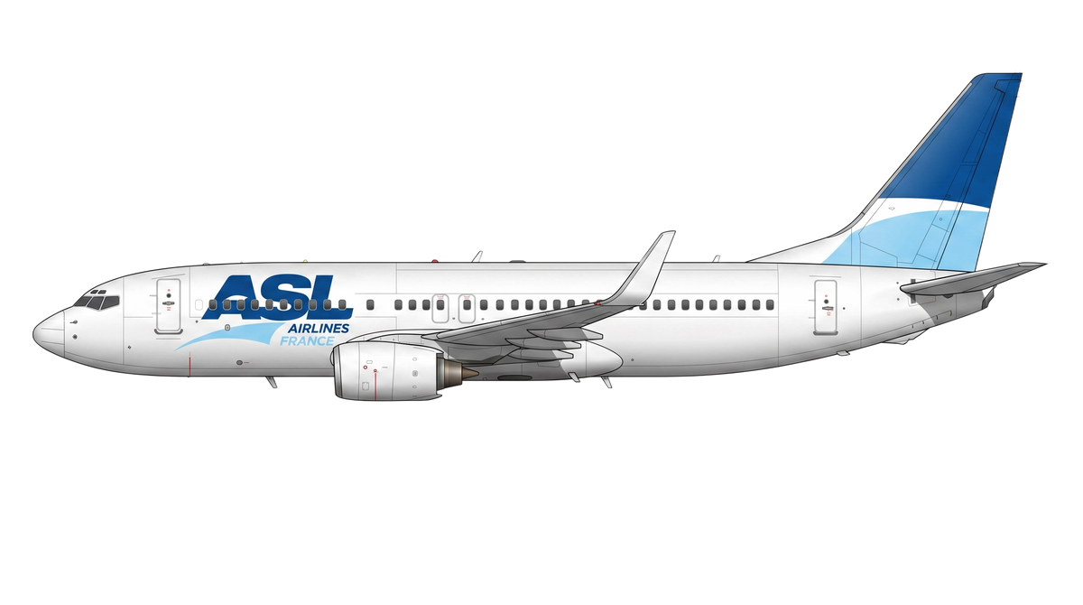 ASL Airlines France Boeing 737 Classic livery
