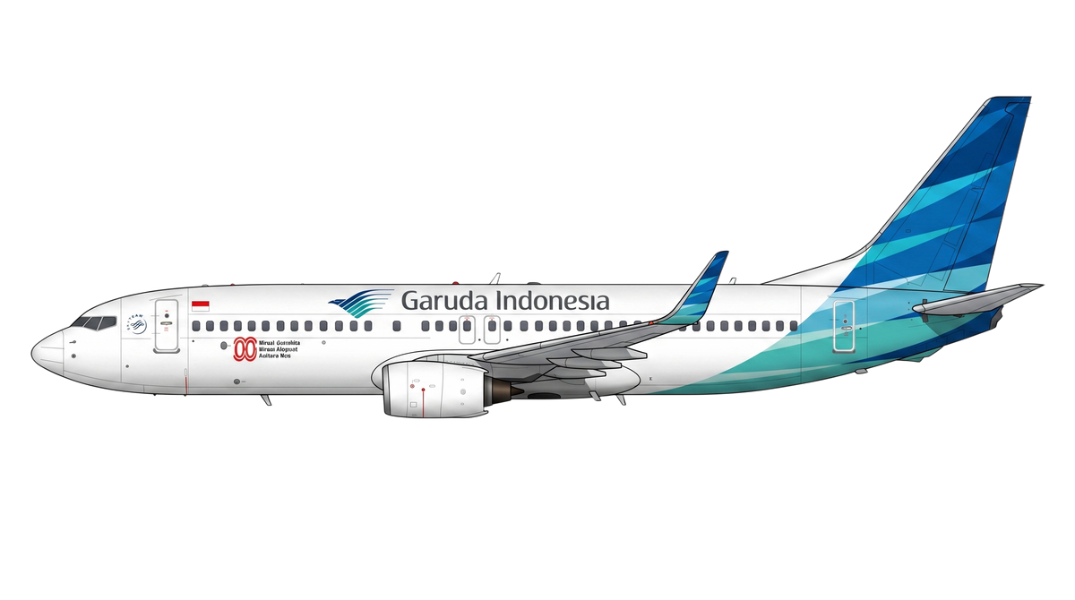 Garuda Boeing 737 NG livery