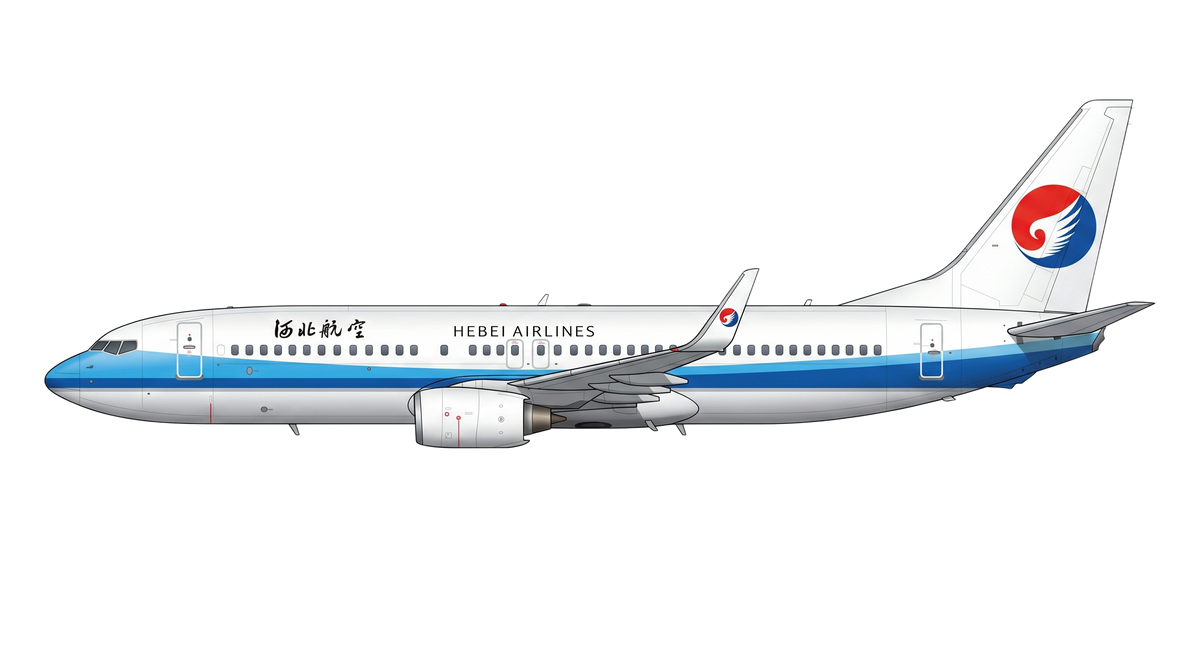 Hebei Airlines Co., Ltd. Boeing 737 NG livery