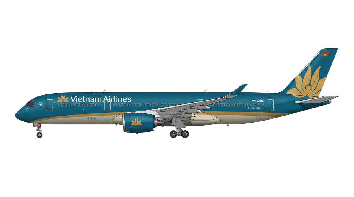 Vietnam Airlines Airbus A350 livery