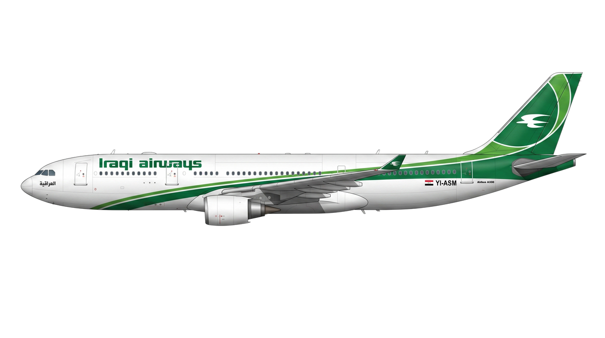 Iraqi Airways Airbus A330/A340 livery