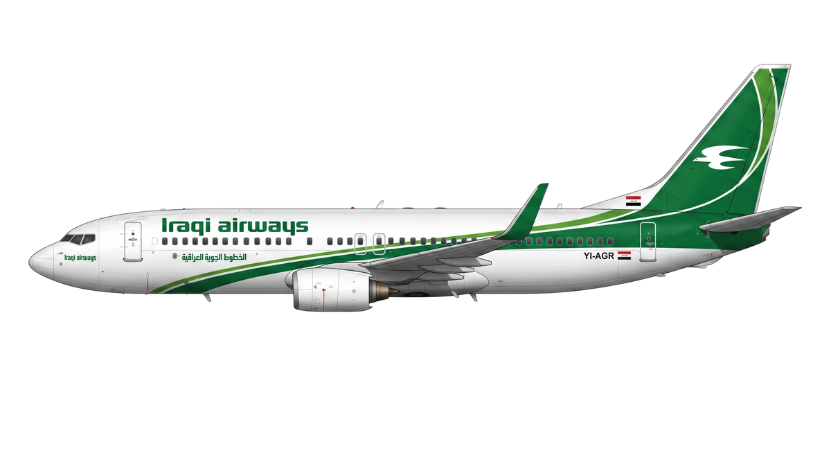 Iraqi Airways Boeing 737 NG livery