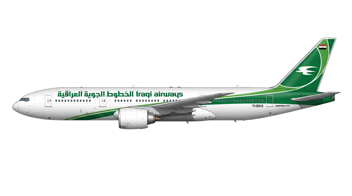 Iraqi Airways Boeing 777 livery