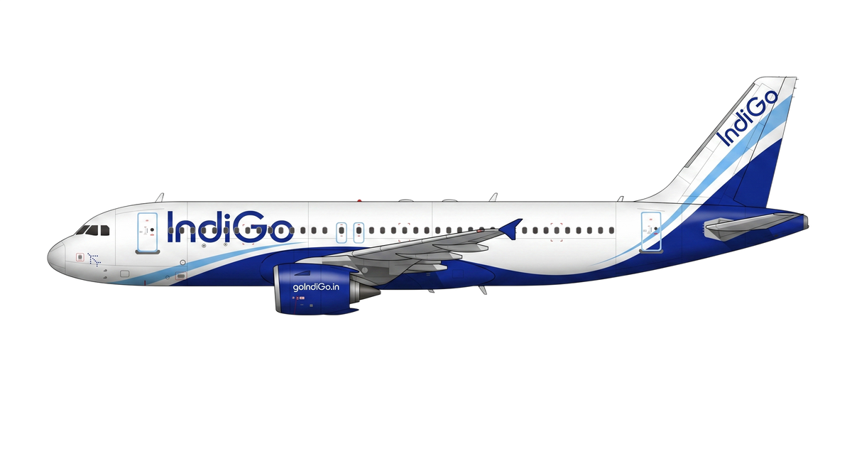 IndiGo Airbus A318/A319/A32 livery