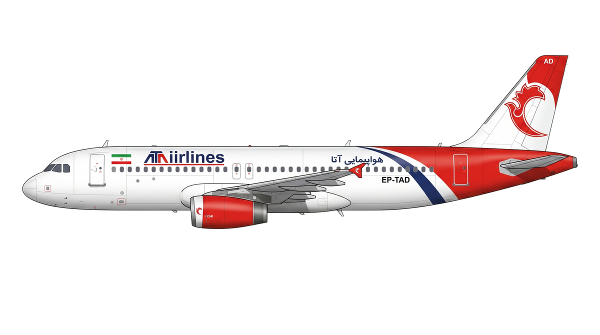 Iran Air Airbus A318/A319/A32 livery