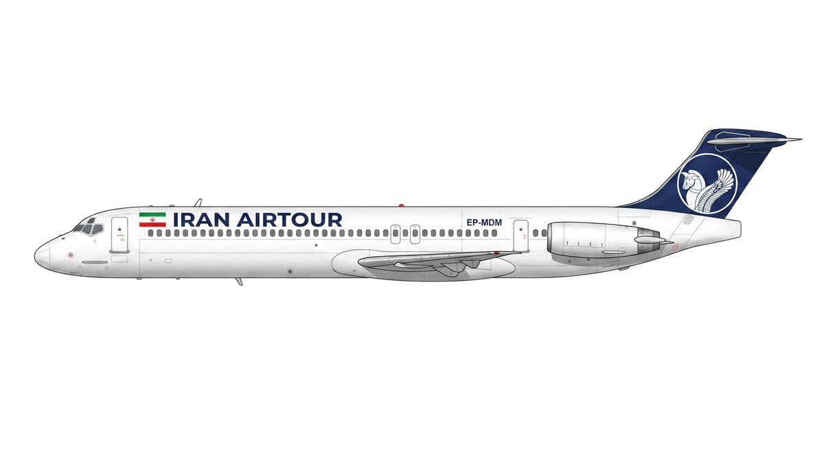 Iran Air Tours McDonnell Douglas DC livery