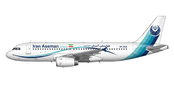 Iran Aseman Airlines Airbus A318/A319/A32 livery