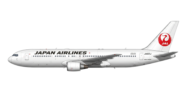 Japan Airlines Boeing 767 livery