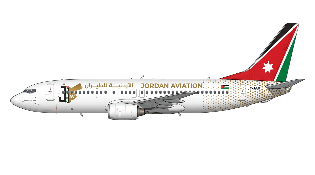 Jordan Aviation Boeing 737 Classic livery