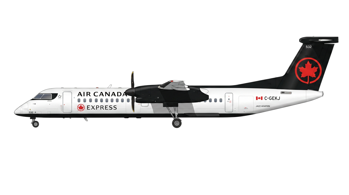 Jazz Aviation LP Bombardier DHC-8-400 livery