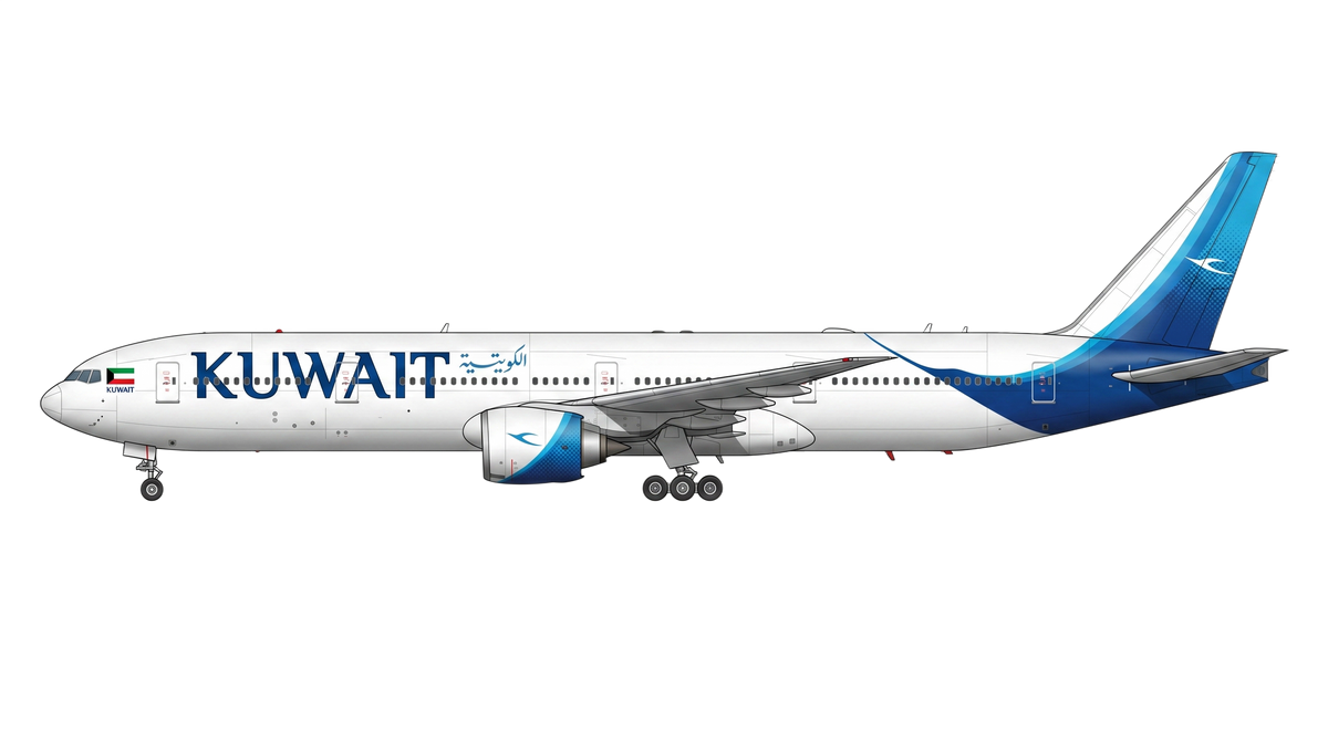 Kuwait Airways Boeing 777 livery