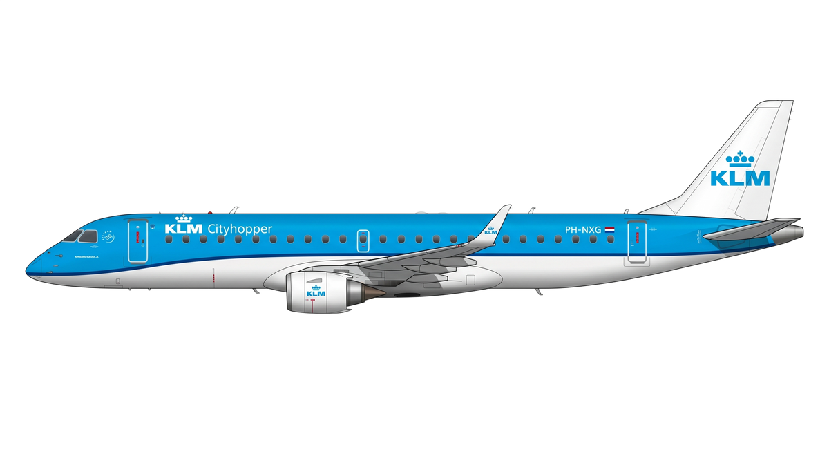 KLM Cityhopper Embraer EMB-190/EMB livery