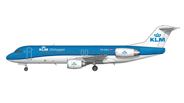 KLM Cityhopper Fokker 28/70/100 livery