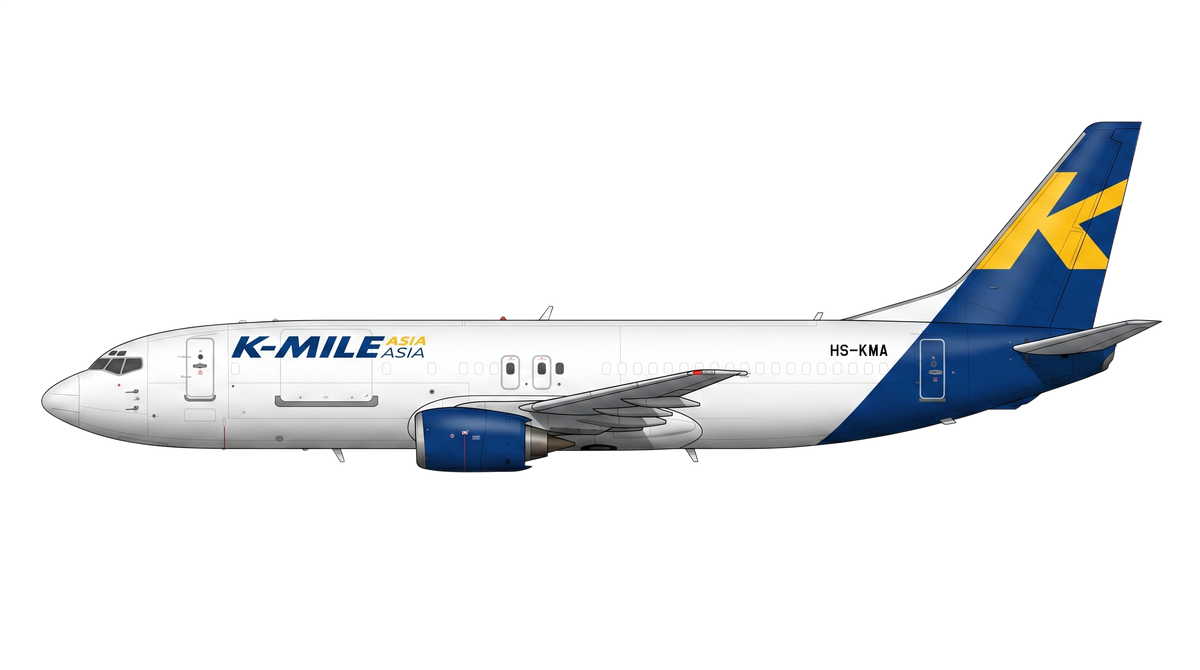 K-Mile Air Co. Ltd Boeing 737 Classic livery