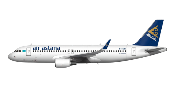 Air Astana Airbus A318/A319/A32 livery