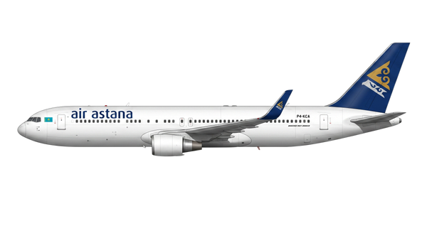 Air Astana Boeing 767 livery